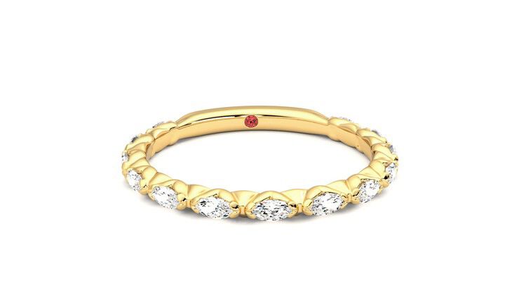 Taylor & Hart Laurel Wedding Ring 360 degree image 2