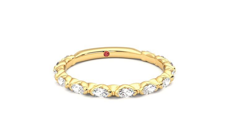 Taylor & Hart Laurel Wedding Ring 360 degree image 3