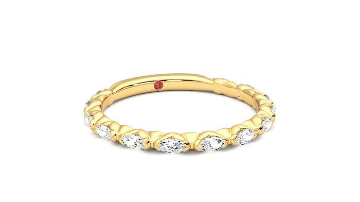 Taylor & Hart Laurel Wedding Ring 360 degree image 4