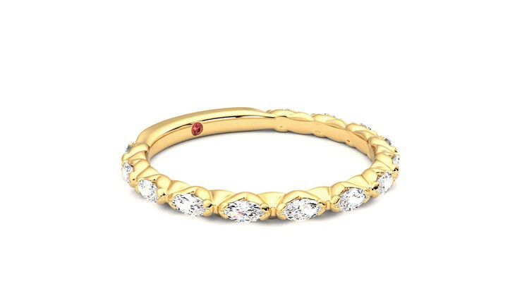 Taylor & Hart Laurel Wedding Ring 360 degree image 6
