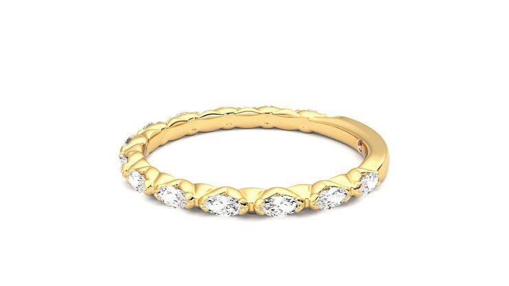 Taylor & Hart Laurel Wedding Ring 360 degree image 21