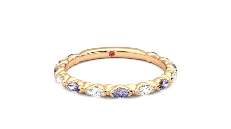 Taylor & Hart Laurel Wedding Ring 360 degree image 2