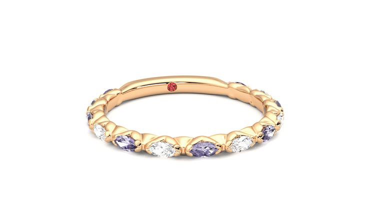Taylor & Hart Laurel Wedding Ring 360 degree image 3