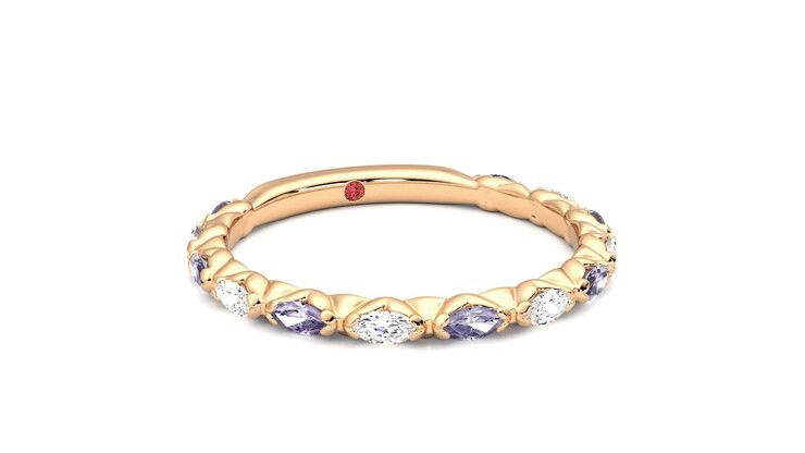 Taylor & Hart Laurel Wedding Ring 360 degree image 4