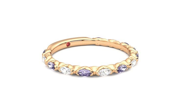 Taylor & Hart Laurel Wedding Ring 360 degree image 6