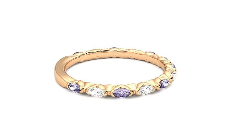 Taylor & Hart Laurel Wedding Ring 360 degree image 10