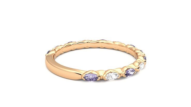 Taylor & Hart Laurel Wedding Ring 360 degree image 12