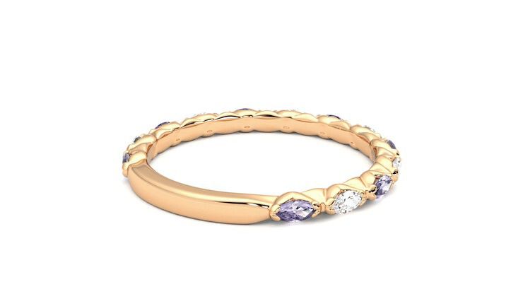 Taylor & Hart Laurel Wedding Ring 360 degree image 13
