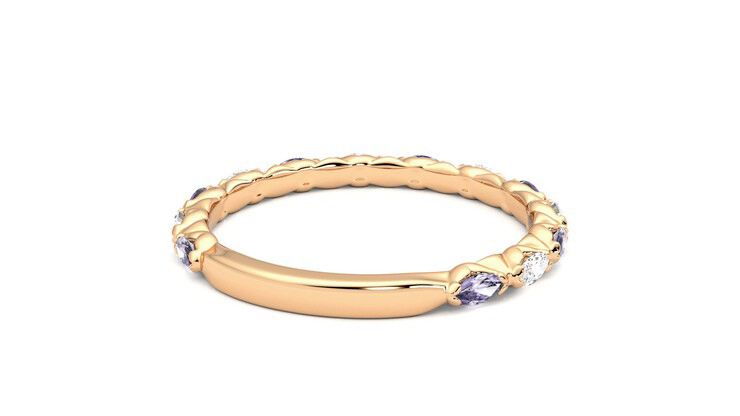 Taylor & Hart Laurel Wedding Ring 360 degree image 14