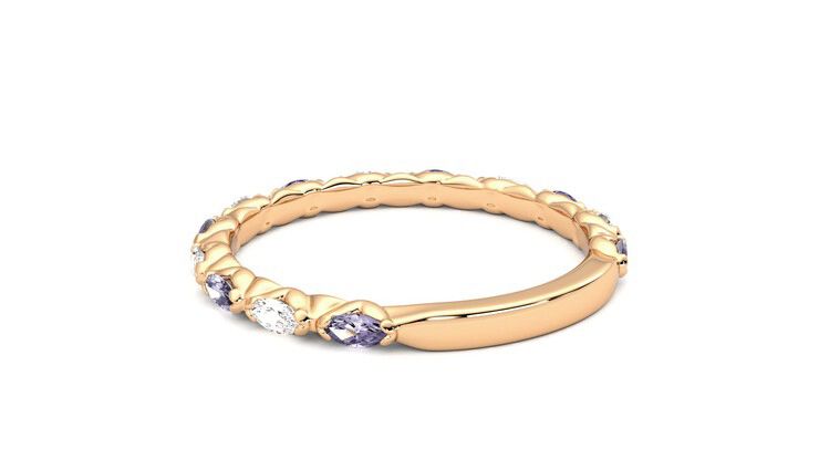 Taylor & Hart Laurel Wedding Ring 360 degree image 17