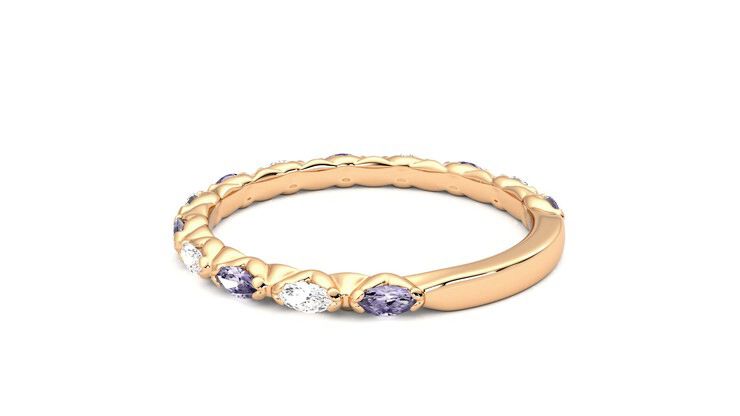 Taylor & Hart Laurel Wedding Ring 360 degree image 18