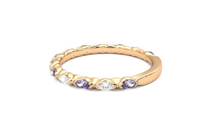 Taylor & Hart Laurel Wedding Ring 360 degree image 19