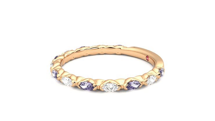 Taylor & Hart Laurel Wedding Ring 360 degree image 22