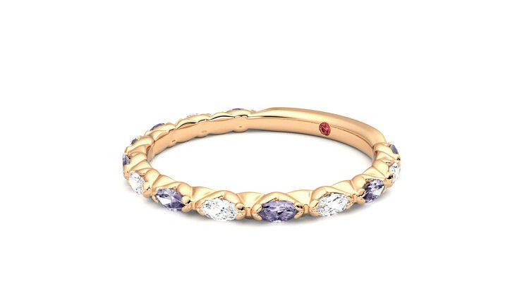 Taylor & Hart Laurel Wedding Ring 360 degree image 24