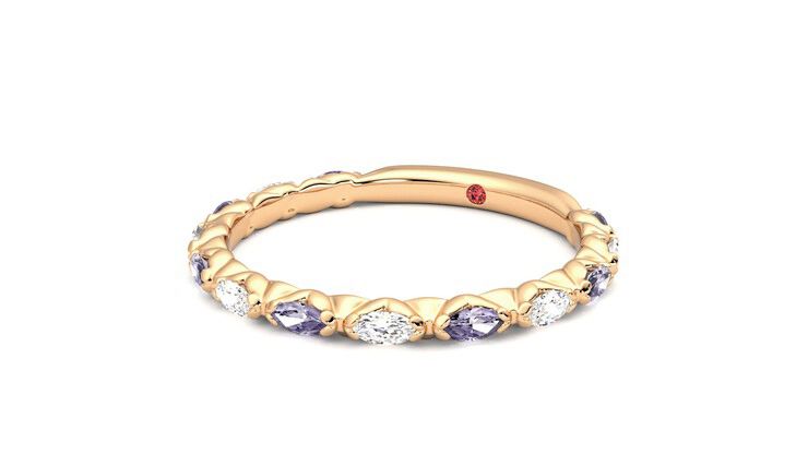 Taylor & Hart Laurel Wedding Ring 360 degree image 25