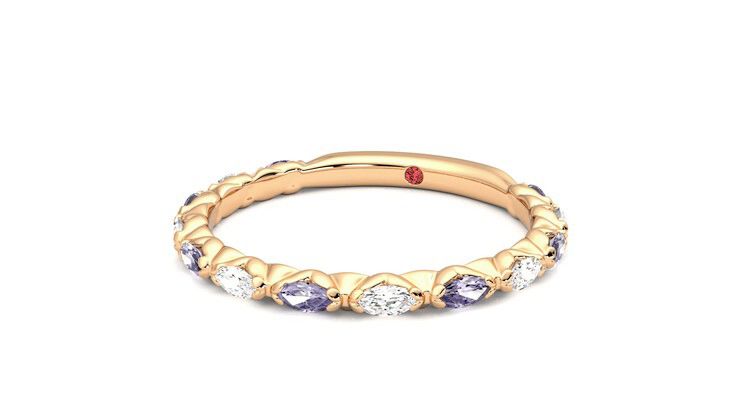 Taylor & Hart Laurel Wedding Ring 360 degree image 26