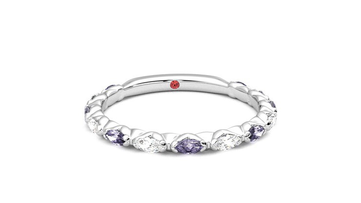 Taylor & Hart Laurel Wedding Ring 360 degree image 2