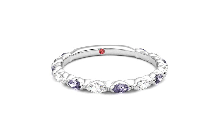 Taylor & Hart Laurel Wedding Ring 360 degree image 3