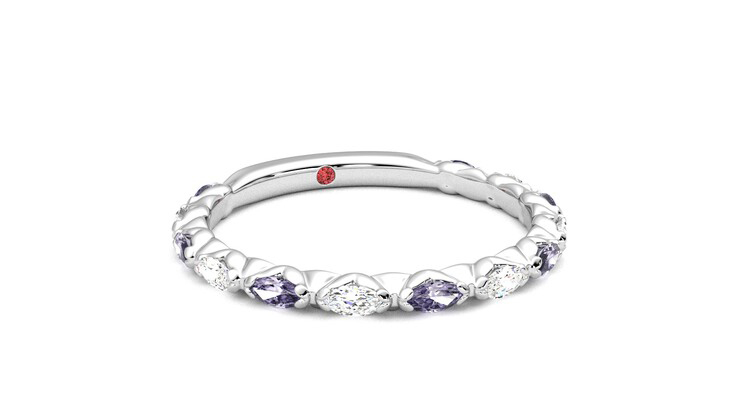 Taylor & Hart Laurel Wedding Ring 360 degree image 4