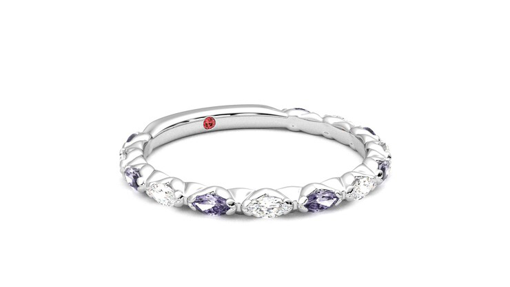 Taylor & Hart Laurel Wedding Ring 360 degree image 5