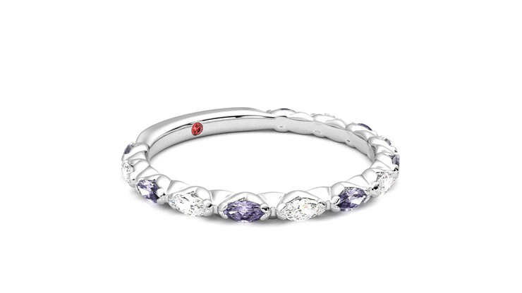 Taylor & Hart Laurel Wedding Ring 360 degree image 6