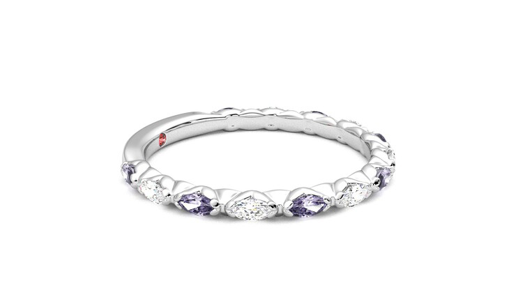 Taylor & Hart Laurel Wedding Ring 360 degree image 8