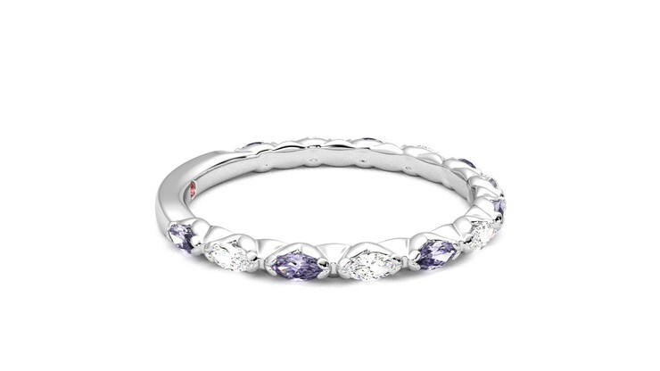 Taylor & Hart Laurel Wedding Ring 360 degree image 9