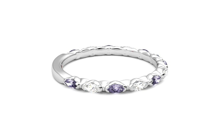 Taylor & Hart Laurel Wedding Ring 360 degree image 10