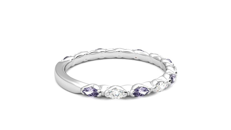 Taylor & Hart Laurel Wedding Ring 360 degree image 11