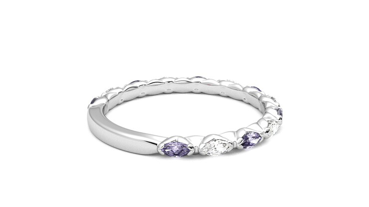 Taylor & Hart Laurel Wedding Ring 360 degree image 12