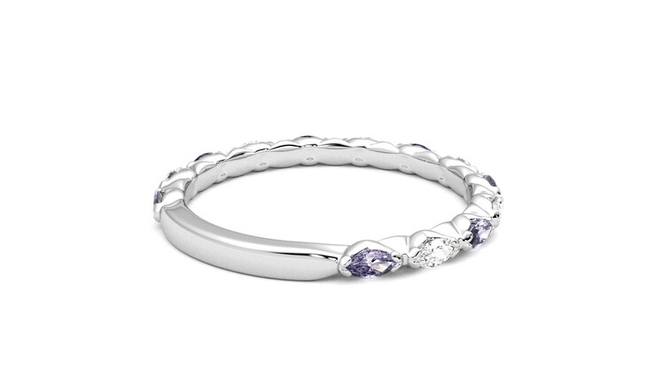 Taylor & Hart Laurel Wedding Ring 360 degree image 13