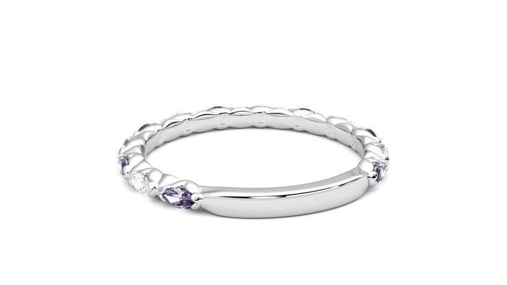 Taylor & Hart Laurel Wedding Ring 360 degree image 16