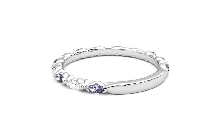 Taylor & Hart Laurel Wedding Ring 360 degree image 17