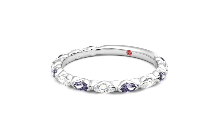 Taylor & Hart Laurel Wedding Ring 360 degree image 25