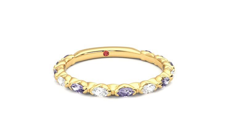 Taylor & Hart Laurel Wedding Ring 360 degree image 3
