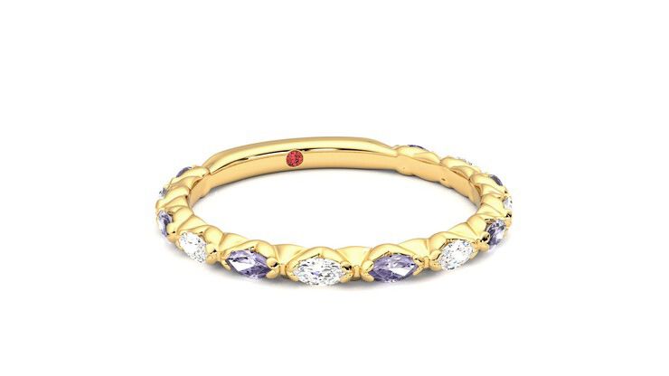 Taylor & Hart Laurel Wedding Ring 360 degree image 4