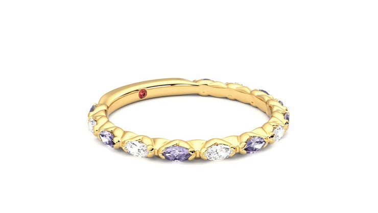 Taylor & Hart Laurel Wedding Ring 360 degree image 6