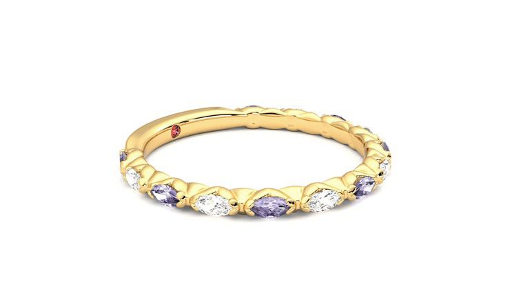 Taylor & Hart Laurel Wedding Ring 360 degree image 7