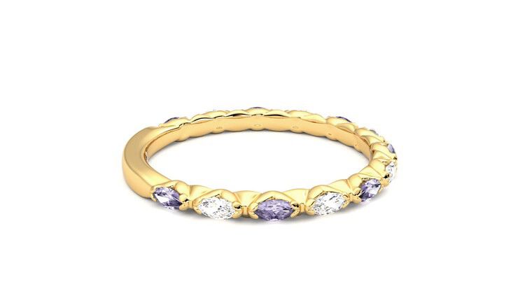 Taylor & Hart Laurel Wedding Ring 360 degree image 10