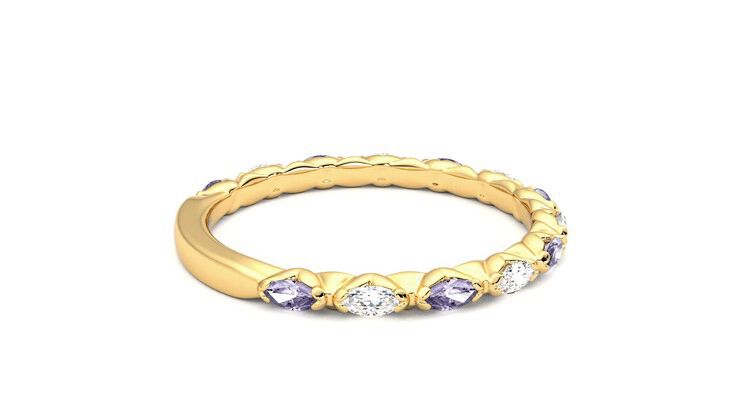 Taylor & Hart Laurel Wedding Ring 360 degree image 11