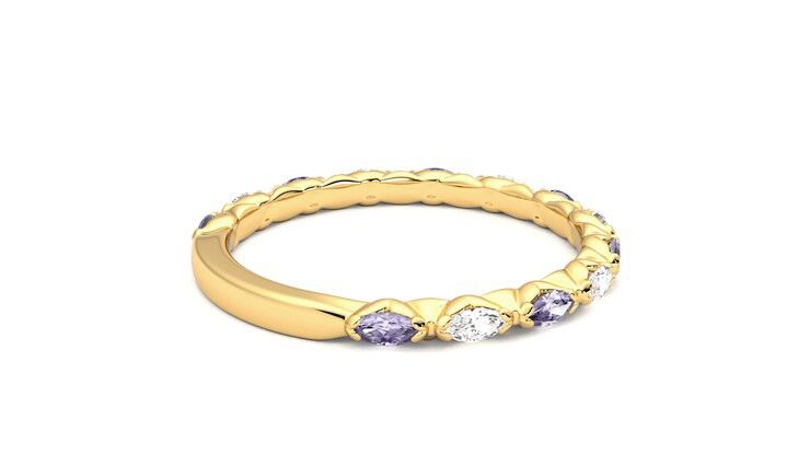 Taylor & Hart Laurel Wedding Ring 360 degree image 12