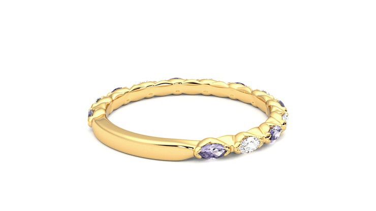 Taylor & Hart Laurel Wedding Ring 360 degree image 13