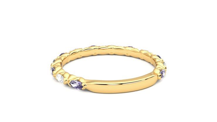 Taylor & Hart Laurel Wedding Ring 360 degree image 16