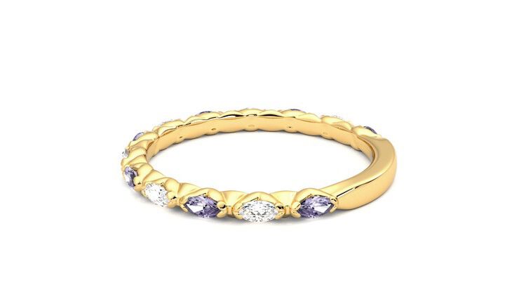Taylor & Hart Laurel Wedding Ring 360 degree image 19
