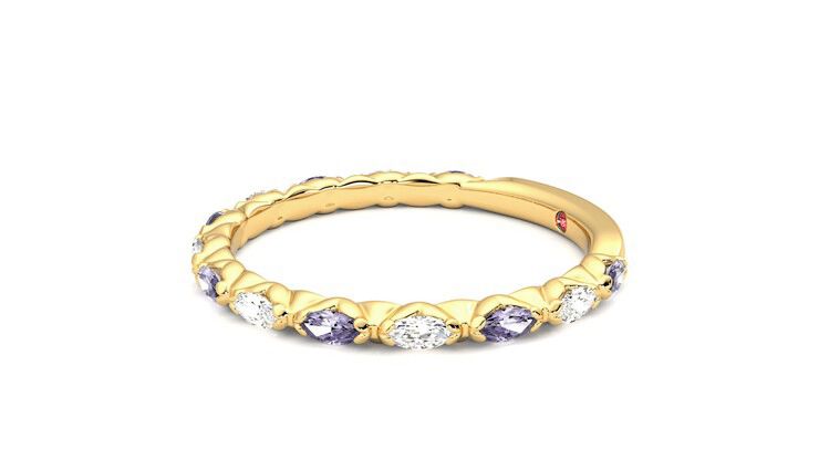 Taylor & Hart Laurel Wedding Ring 360 degree image 22