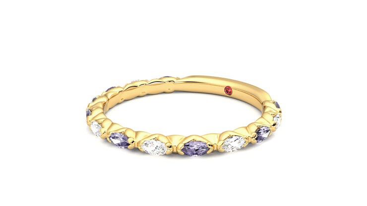 Taylor & Hart Laurel Wedding Ring 360 degree image 24