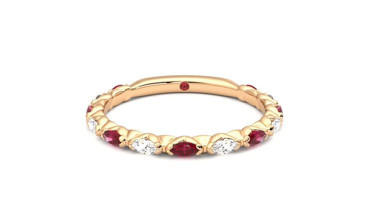 Taylor & Hart Laurel Wedding Ring 360 degree image 0