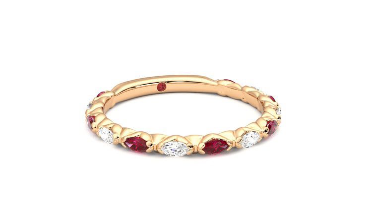 Taylor & Hart Laurel Wedding Ring 360 degree image 4