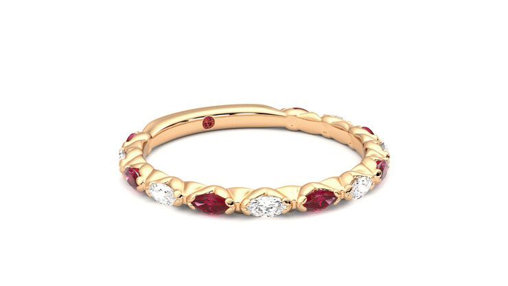 Taylor & Hart Laurel Wedding Ring 360 degree image 5