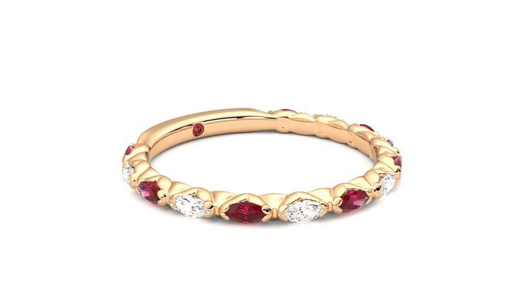 Taylor & Hart Laurel Wedding Ring 360 degree image 6
